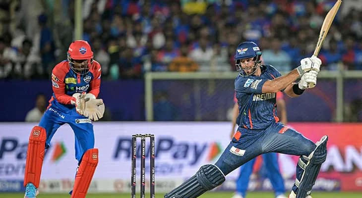 আইপিএল: ১৫ রানে আউট মার্করাম, লখনউ ৪৬/১ (৪.৪ ওভার), বিপক্ষ দিল্লি
