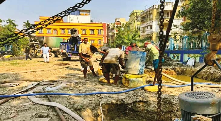 কাজী নজরুল পার্কে শুরু হল বুস্টার পাম্পিং স্টেশনের কাজ, মিলবে পরিস্রুত পানীয় জল