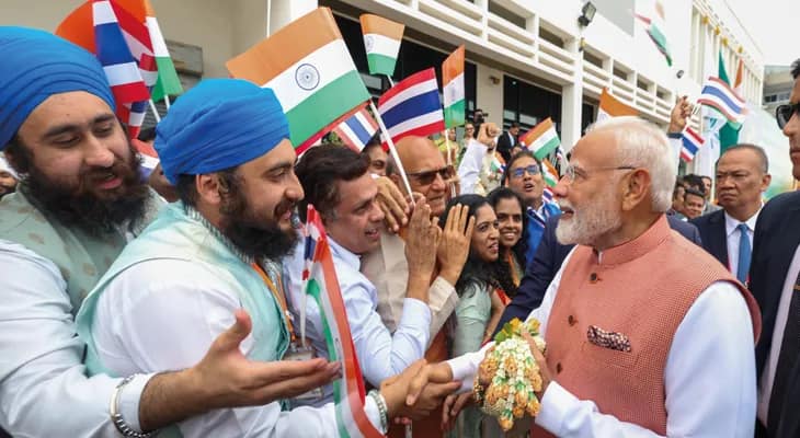 ব্যাংককে পৌঁছলেন প্রধানমন্ত্রী নরেন্দ্র মোদি