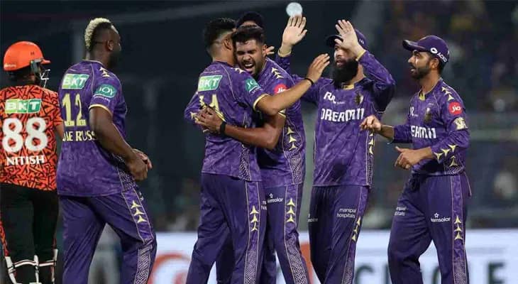 হায়দরাবাদের বিরুদ্ধে ৮০ রানে জিতল কেকেআর