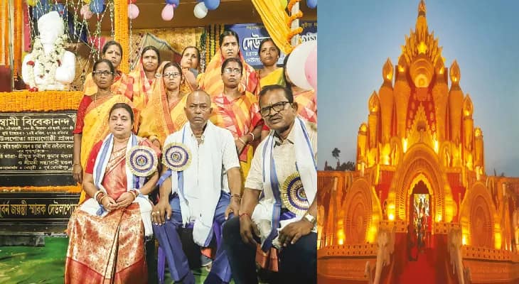 দেউলপোতা গ্রাম্যগোষ্ঠীর বাসন্তী মেলা ও সংহতি উৎসব ঘিরে জমজমাট খেজুরি