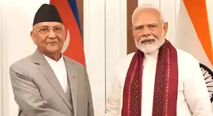 ব্যাংককে নেপালের প্রধানমন্ত্রী কেপি শর্মা অলির সঙ্গে সাক্ষাৎ করলেন প্রধানমন্ত্রী নরেন্দ্র মোদি