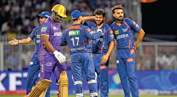 লড়েও ইডেনে হারল নাইট রাইডার্স, লখনউয়ের হয়ে ঝোড়ো ব্যাটিং মিচেল মার্শ- নিকোলাস পুরানের