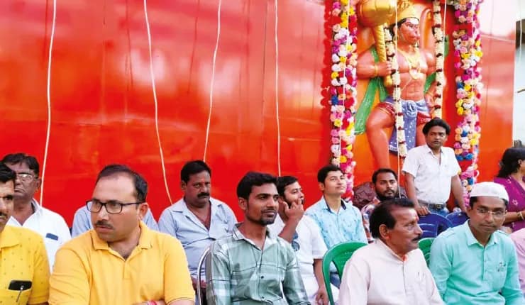 মেদিনীপুরে বজরং ব্যায়ামাগারের রামনবমীর শোভাযাত্রার প্রস্তুতি