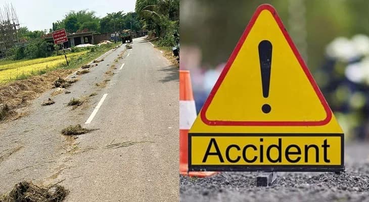 হারভেস্টর ও ট্রাক্টরের চাকার কাদা জমছে বিভিন্ন রাস্তায়, চাকা পিছলে বাড়ছে দুর্ঘটনা