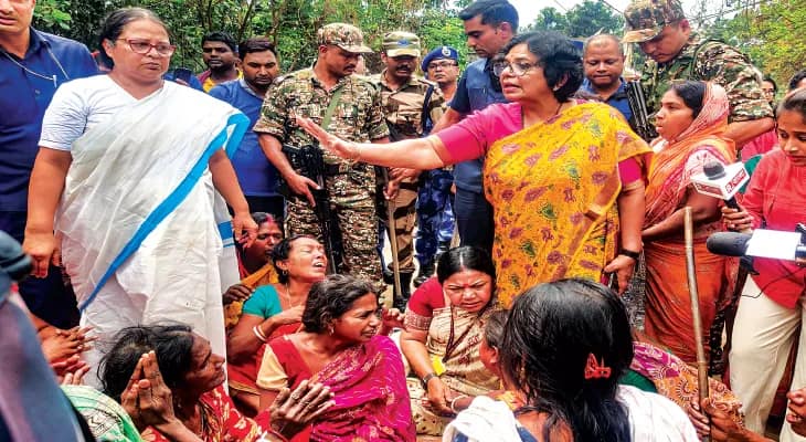 মুর্শিদাবাদ: জাতীয় মহিলা কমিশনের সদস্যদের সঙ্গে ঘুরলেন বিজেপির বিধায়ক, বিতর্ক তুঙ্গে