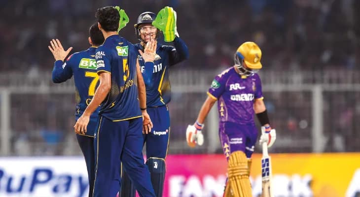 হেরে আরও বিপাকে নাইট রাইডার্স, বিফলে গেল রাহানের অর্ধশতরান