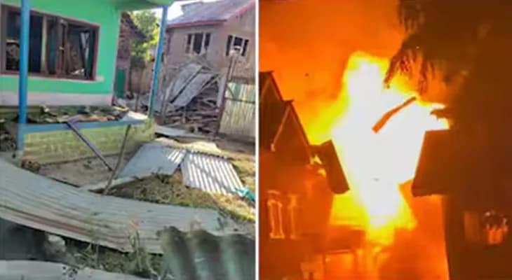 বিস্ফোরণে উড়ল ছাদ! ধূলিসাৎ হয়ে গেল পহেলগাঁওয়ে হামলাকারী দুই জঙ্গির বাড়ি