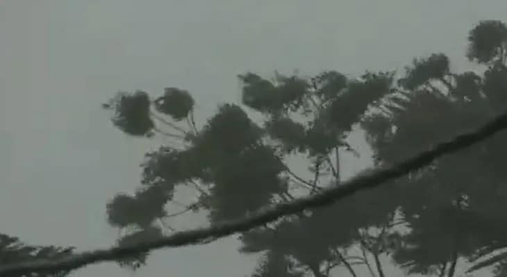 অসমের গুয়াহাটিতে ঝড়-বৃষ্টি