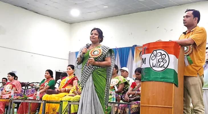 বিজেপি নেতাদের ঘরছাড়া করার হুমকি দিয়ে বিতর্কে তৃণমূল নেতা