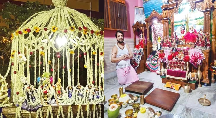 রাধা মদনগোপাল মন্দিরে শুরু চন্দনযাত্রা