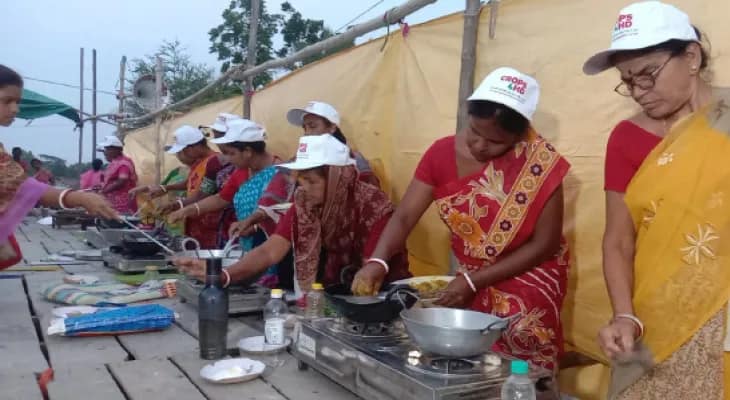 সুন্দরবনে দেশীয় ফসল দিয়ে রান্না প্রতিযোগিতা, সজনে পাতার চপ, খাম আলুর ঝোল