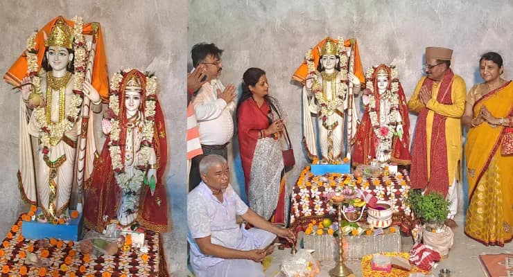 গয়েশ্বরী মন্দিরে তিনফুটের সীতার বিগ্রহ