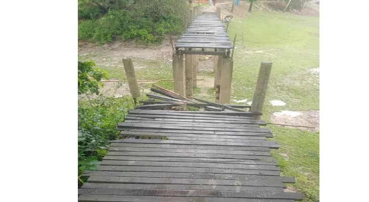 কাঠের সাঁকো ভেঙে জখম পড়ুয়া, ভর্তি হাসপাতালে, সুকদেবপুর খাঁড়ির উপর সেতু তৈরির দাবি