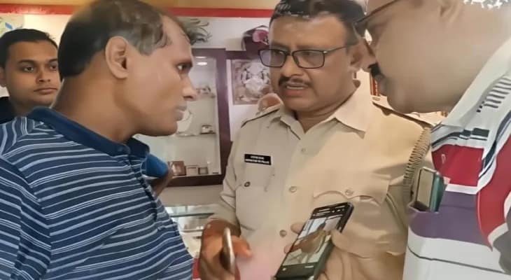 ভরদুপুরে সোনারপুরের পঞ্চায়েত অফিসের পাশে সোনার দোকানে লুট, কর্মীকে মারধর