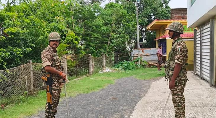 বোলপুরের রবীন্দ্রবীথি বাইপাসে একটি বাড়িতে ইডির হানা