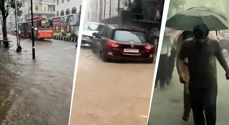 বৃষ্টিতে বিপর্যস্ত বাণিজ্যনগরী, ভোগান্তি রেল-আকাশ-রাজপথে