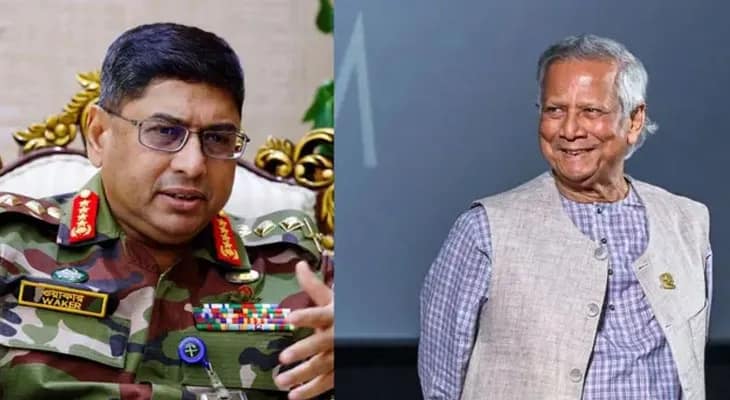 হাতিয়ার বাংলাদেশের সংবিধান, ইউনুসকে সরাতে আরও তৎপর সেনাপ্রধান ওয়াকার