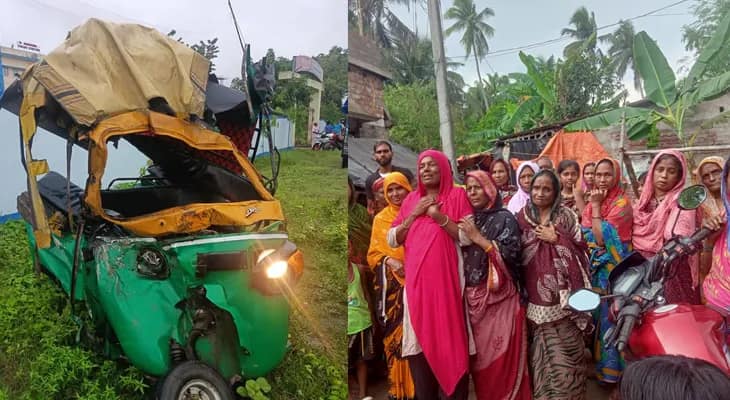 দীঘা-নন্দকুমার রাস্তায় ভয়াবহ দুর্ঘটনা, লরি-অটোর সংঘর্ষে মৃত ৫