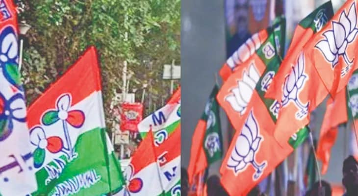 ফলক ভাঙা নিয়ে বিজেপি-তৃণমূল তরজা চুঁচুড়ায়