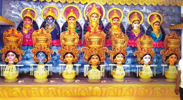 খড়্গপুরে সাতমাতার পুজো ঘিরে উন্মাদনা