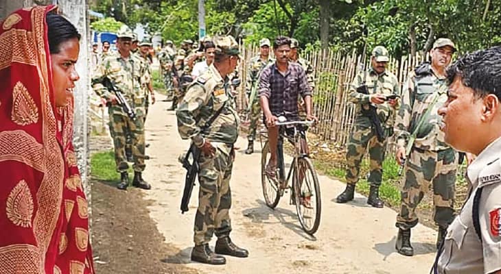 কালীগঞ্জ উপ নির্বাচন: পাহারায় হাজার কেন্দ্রীয় বাহিনী, বুথে বুথে রুট মার্চ শুরু
