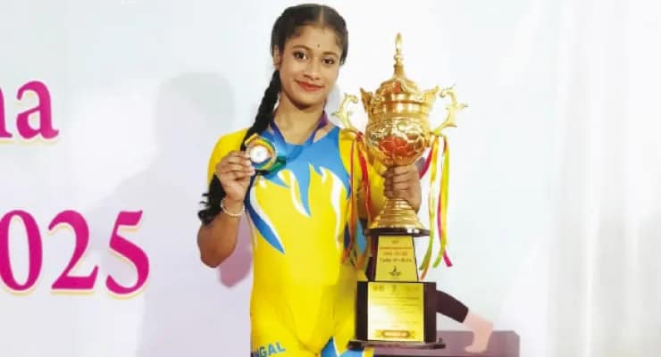 কন্যাকুমারীতে ন্যাশনাল যোগা অলিম্পিয়াডে যাচ্ছে শ্যামপুরের প্রিয়াঞ্জনা