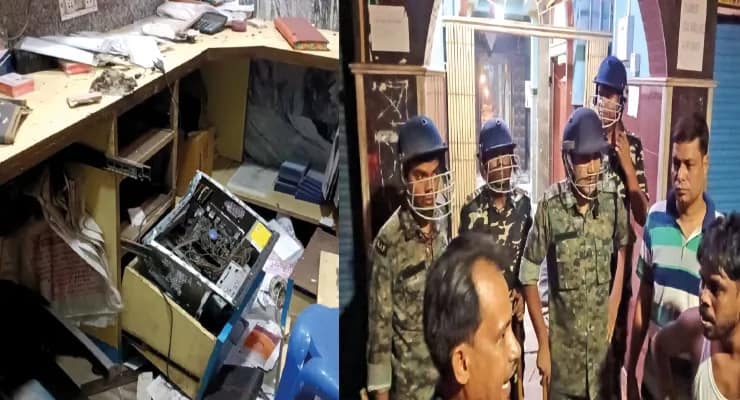 রোগী মৃত্যু ঘিরে নার্সিংহোমে ভাঙচুর, বাঁকড়ায় তাণ্ডব, ক্যাশ কাউন্টার লুট