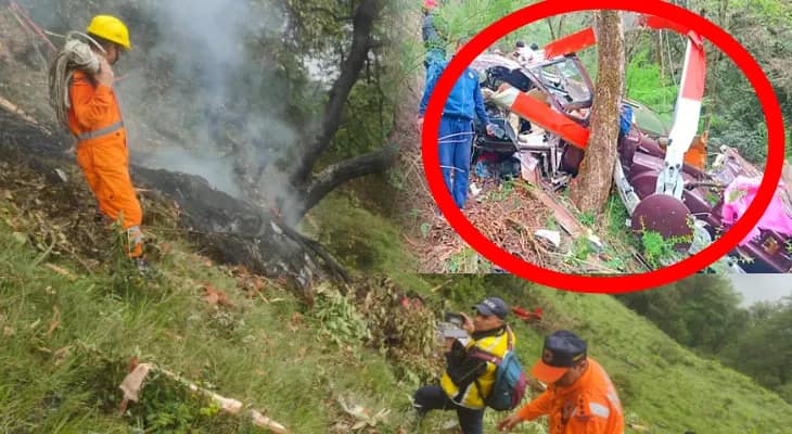 মাঝআকাশে ফের দুর্ঘটনা! কেদারনাথ থেকে ফেরার পথে ৭ যাত্রী নিয়ে ভেঙে পড়ল হেলিকপ্টার