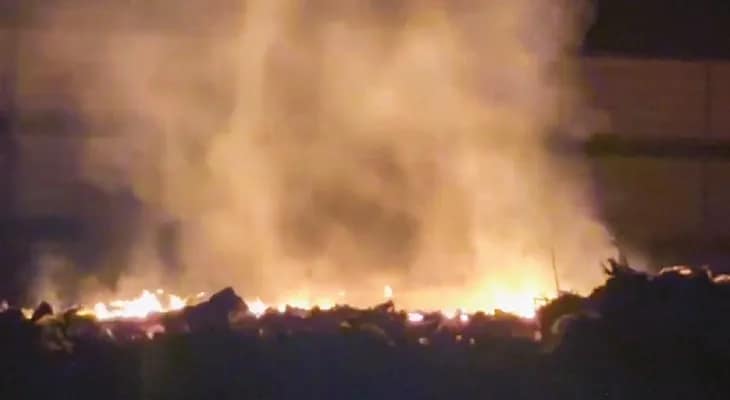 ফের মধ্যমগ্রাম পুরসভার ডাম্পিং গ্রাউন্ডে আগুন