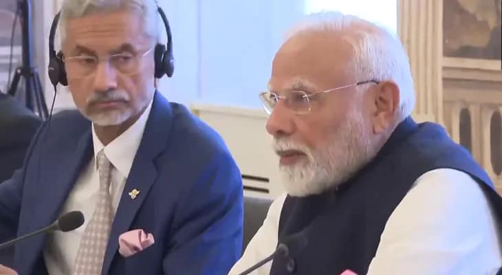 ক্রোয়েশিয়ার প্রধানমন্ত্রী আন্দ্রেজ প্লেনকোভিচকের সঙ্গে বৈঠকে ভারতের প্রধানমন্ত্রী নরেন্দ্র মোদি