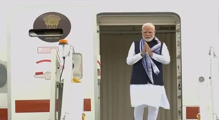 বিদেশ সফরের পর নয়াদিল্লিতে ফিরলেন প্রধানমন্ত্রী নরেন্দ্র মোদি