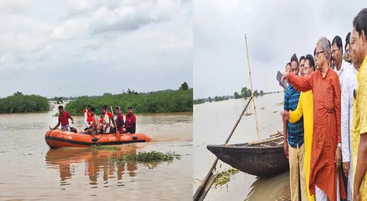 ঘাটাল মহকুমায় বন্যা পরিস্থিতির আরও অবনতি