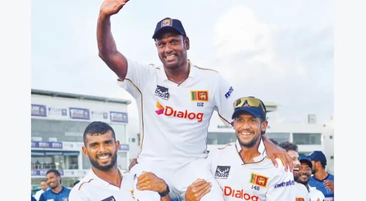 ম্যাথিউজের বিদায়ী টেস্ট ড্র