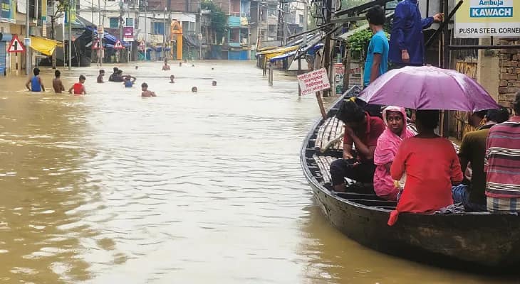 এখনও জলমগ্ন ঘাটাল মহকুমার একাধিক গ্রাম