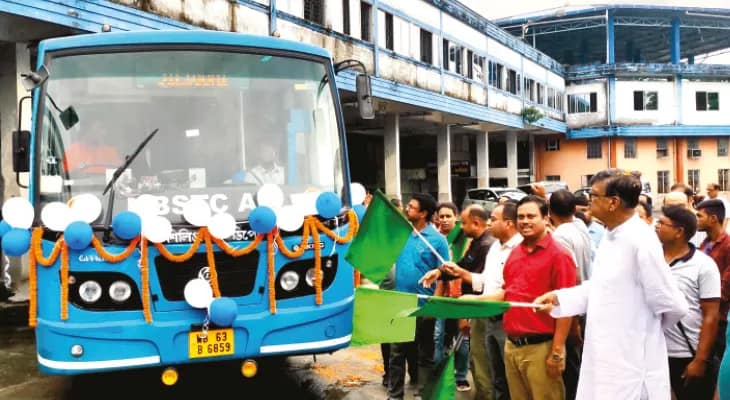 কোচবিহার থেকে শিলিগুড়ি রুটে দু’টি এসি বাস চালু নিগমের
