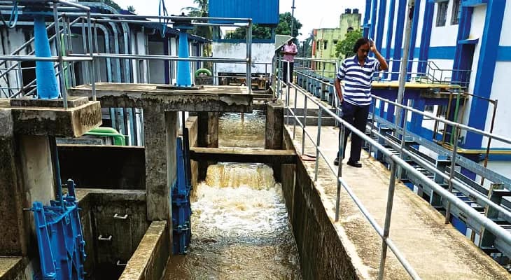 রাজপুর সোনারপুরে অম্রুত প্রকল্প: গঙ্গার জল তুলে পুরসভার শোধন কেন্দ্রে পরীক্ষা শুরু