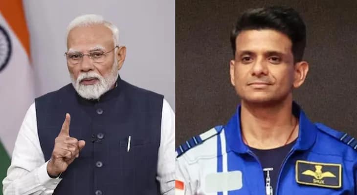 মহাকাশচারীদের শুভেচ্ছা বার্তা প্রধানমন্ত্রী নরেন্দ্র মোদির