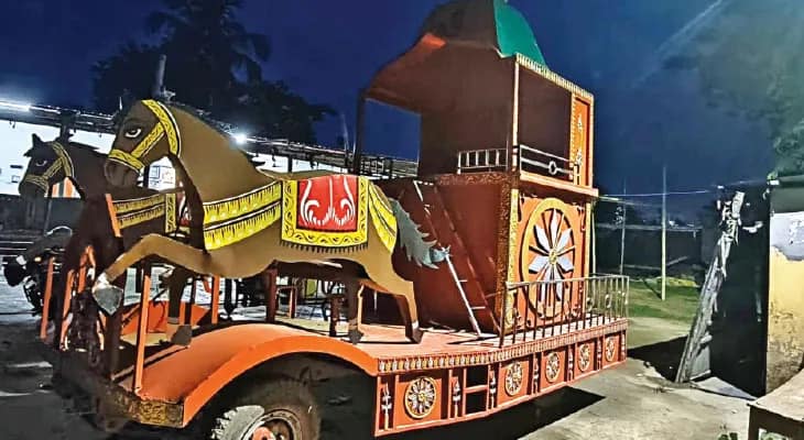 গাজোলে রথযাত্রা উপলক্ষ্যে কার্নিভালের এবার তৃতীয় বর্ষ