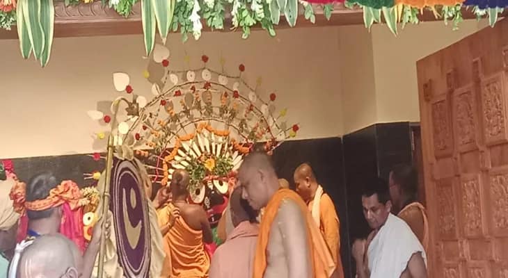 দীঘায় রথযাত্রা: মাসির বাড়ি পৌঁছলেন জগন্নাথ