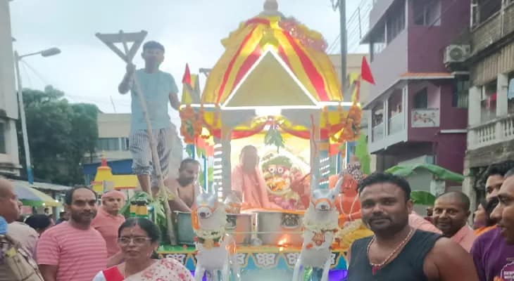 খড়্গপুর শহরের সুভাষপল্লীতে রথযাত্রা