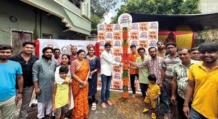 হাটতলা সর্বজনীনে এবার থিম ‘ঐতিহ্যের দরবারে’