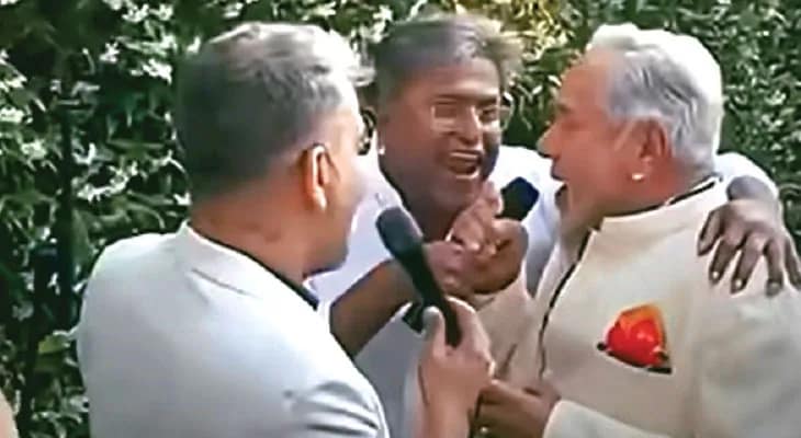 লন্ডনে পার্টি, গলা জড়িয়ে গান ‘পলাতক’ বিজয়-ললিতের