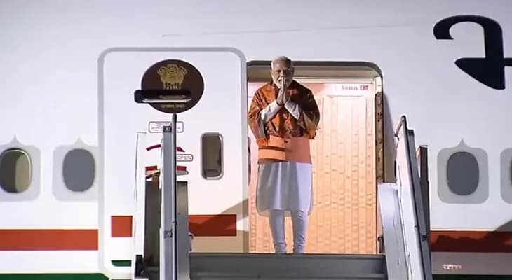 আর্জেন্তিনায় পৌঁছলেন ভারতের প্রধানমন্ত্রী নরেন্দ্র মোদি