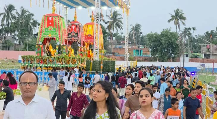দীঘার জগন্নাথ মন্দিরে প্রভুর সোনাবেশ দেখতে ভক্তদের ভিড়, ৩ লক্ষের বেশি ভক্তদের সমাগম, জানাল মন্দির কর্তৃপক্ষ