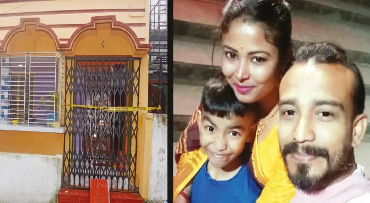 সন্দেহের বশে স্ত্রীকে নৃশংস খুনের পর ছেলেকে নিয়ে পলাতক স্বামী, চাঞ্চল্য