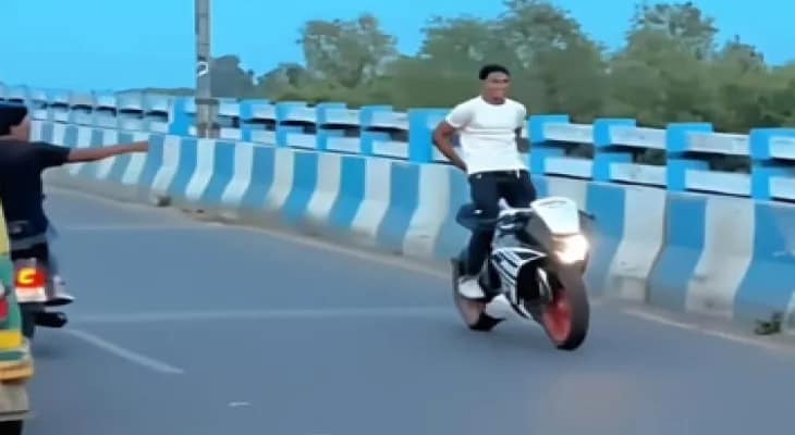 রিলসের নেশায় বেপরোয়া স্টান্টবাজি কিছু যুবকের, পুলিসি অভিযানে পাকড়াও চার
