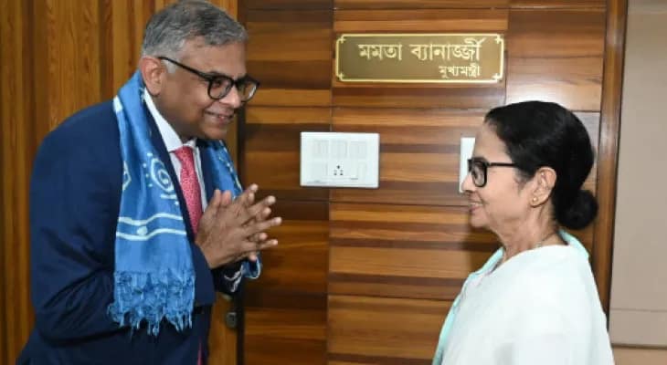 নবান্নে মমতা-চন্দ্রশেখরণ বৈঠক, বাংলায় টাটা’র বিনিয়োগ সম্ভাবনা