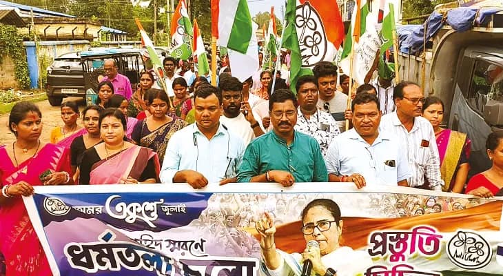 ২১ জুলাই ঘিরে জোর প্রস্তুতি তৃণমূলের, নেতাই, দুবড়া গণহত্যার সাক্ষী ঝাড়গ্রাম