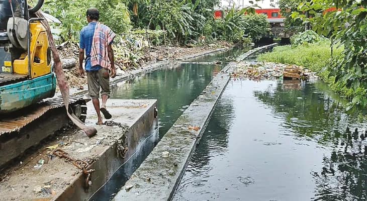 ছয়ের দশকের ডাবল ব্যারেল চ্যানেল সাফাই এবার জল-যন্ত্রণা থেকে মিলবে মুক্তি